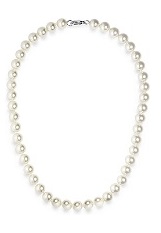 lovely mini hand knotted peals girls necklace